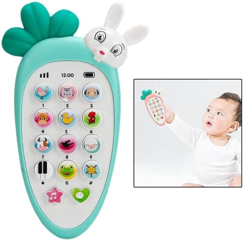 Rabbit Musical Toy Phone for Kids Ć Light and Sound Baby Mobile Pretend Play Educational Toy for Toddlers (Colors May Vary)