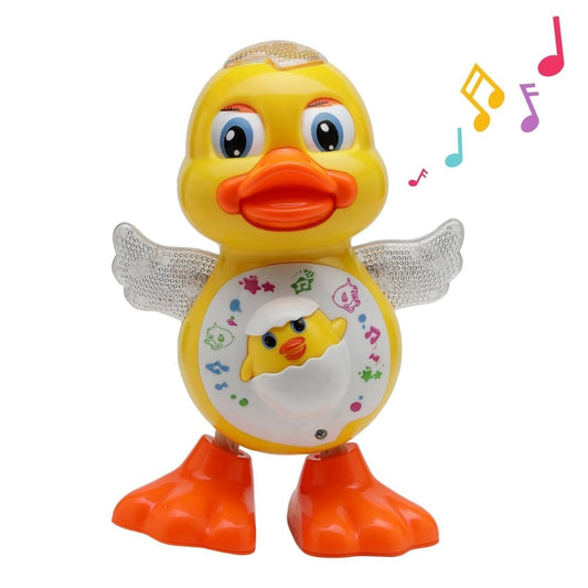 Musical Dancing Duck Toy Ð Light-Up Interactive Toy with Music and Movement for Babies and Toddlers (Yellow)