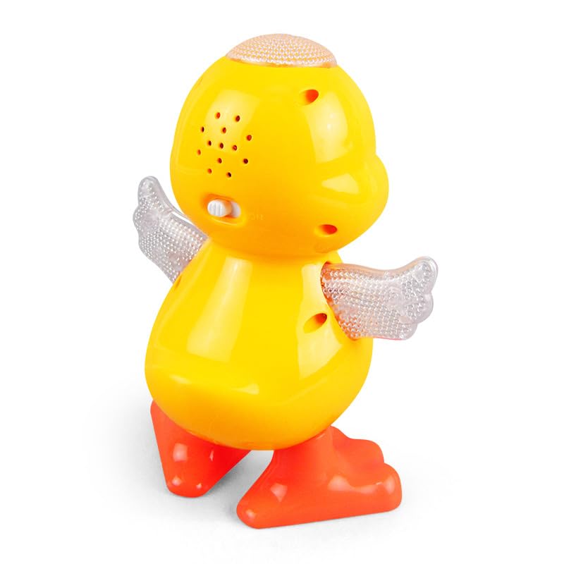 Musical Dancing Duck Toy Ð Light-Up Interactive Toy with Music and Movement for Babies and Toddlers (Yellow)