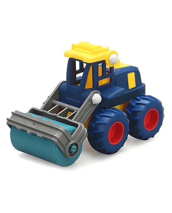Set of 3 Push & Go Construction Vehicles Ð Unbreakable Friction Powered Toy Cars for Babies and Toddlers 1+ Years (Multicolor)