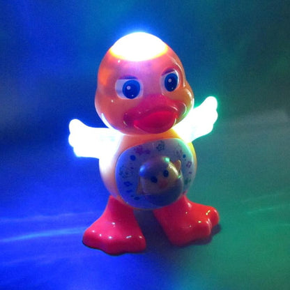 Musical Dancing Duck Toy Ð Light-Up Interactive Toy with Music and Movement for Babies and Toddlers (Yellow)