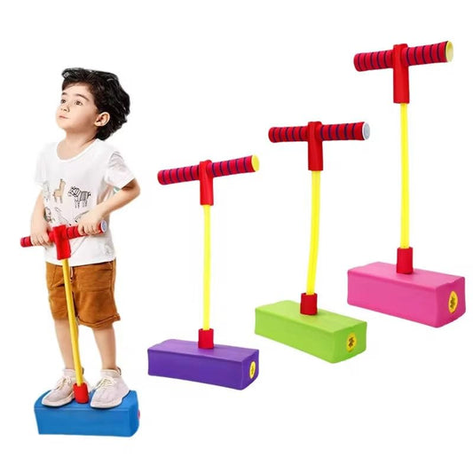 Foam Pogo Jumper for Kids Ð Indoor and Outdoor Bouncing Toy with Squeaky Sound, Supports Up to 250 lbs (Color May Vary