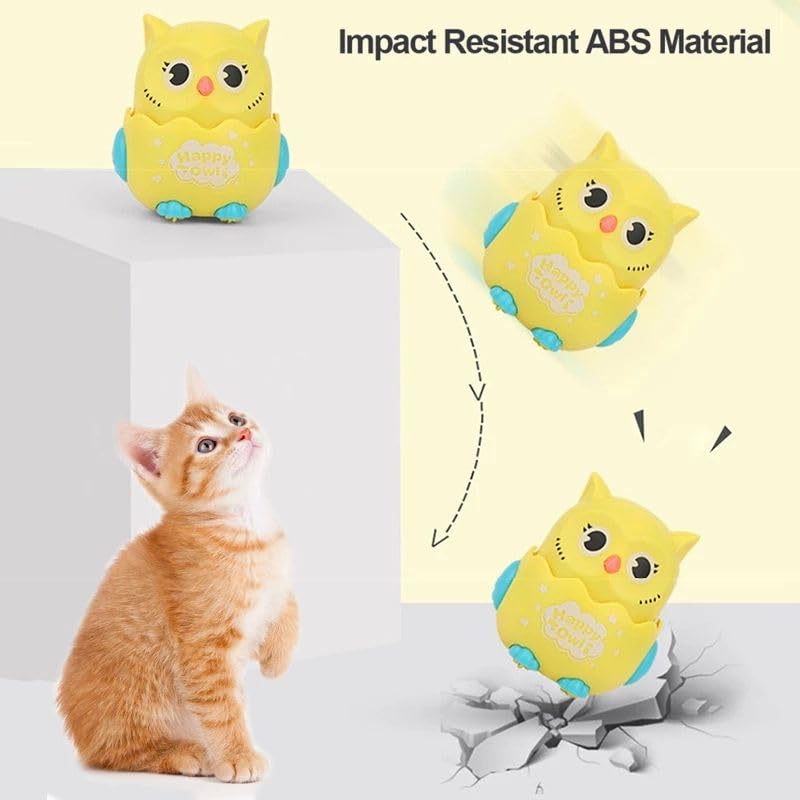 Press and Go Owl Car Toy Ð Fun Push Animal Toy for Toddlers, Safe and Non-Toxic (Random Colour, 1 Pc)