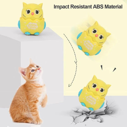 Press and Go Owl Car Toy Ð Fun Push Animal Toy for Toddlers, Safe and Non-Toxic (Random Colour, 1 Pc)