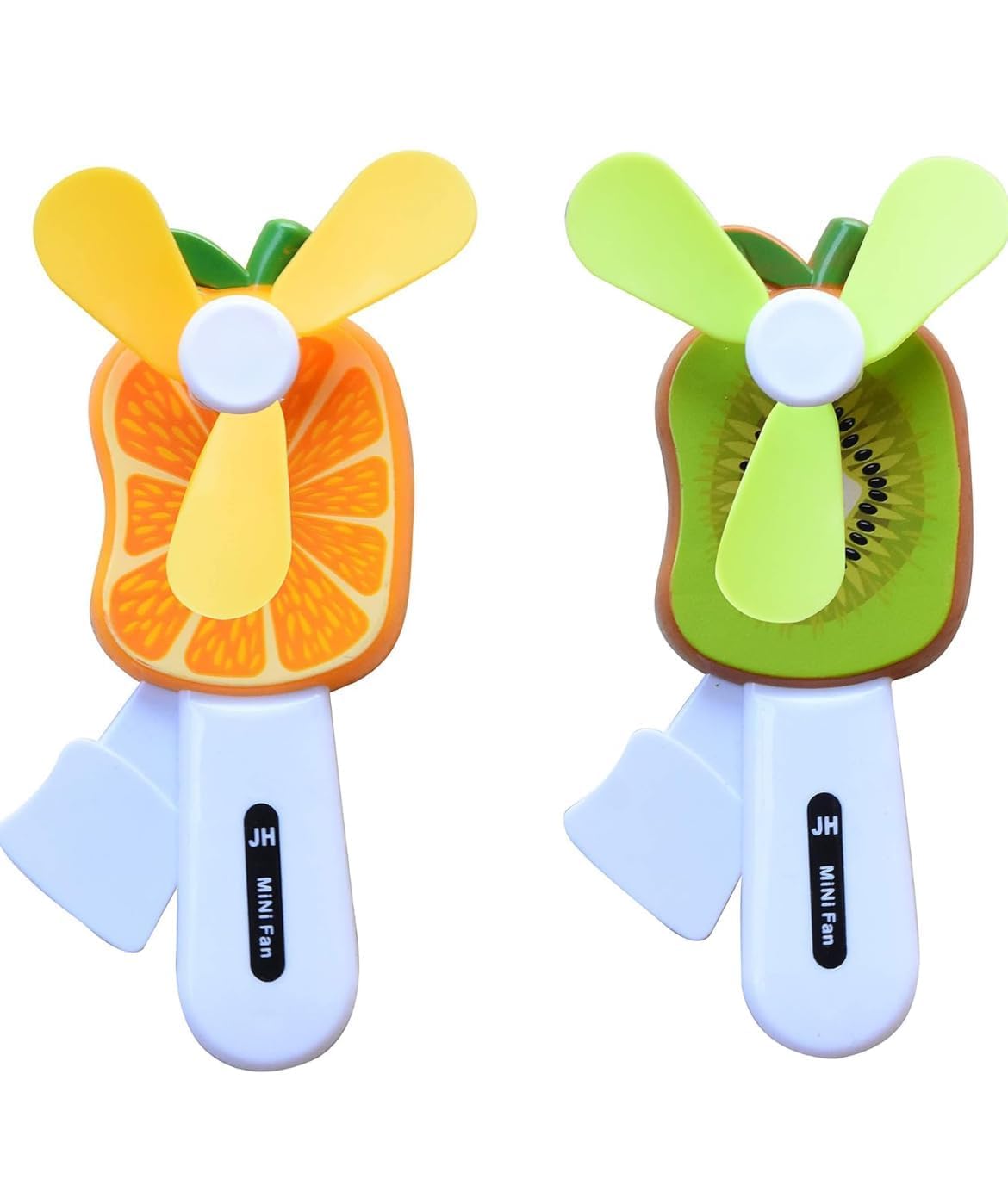 Kids Hand Pressure Mini Fan Ð Fruit Shaped Cute Squeeze Portable Summer Fan Toy for Children (Pack of 3, Multicolor)