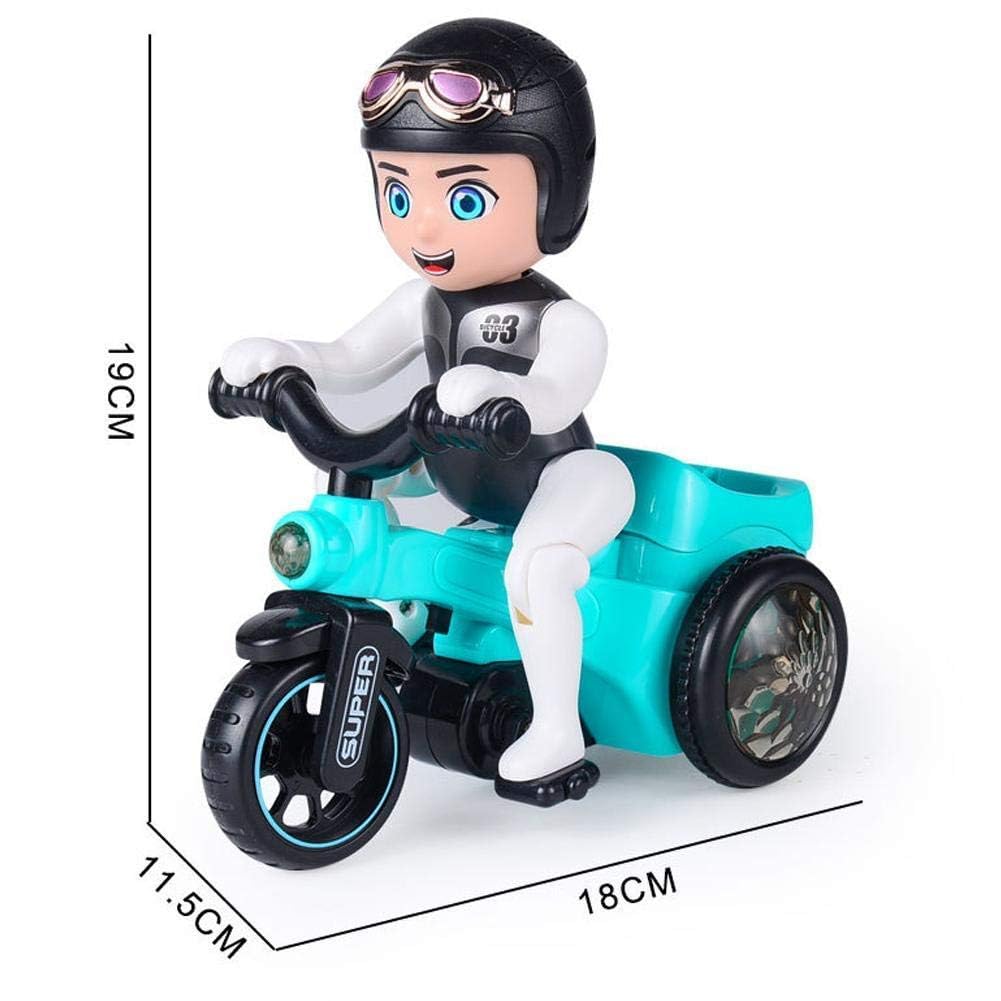 Stunt Tricycle Toy Ð Electric Trike with 360¡ Spin, Bump and Go Action, Music and LED Lights for Kids