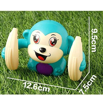 Dancing Monkey Musical Toy Ð Voice Control Spinning and Rolling Interactive Doll with Lights, Music and Sensor Effects for Babies and Kids