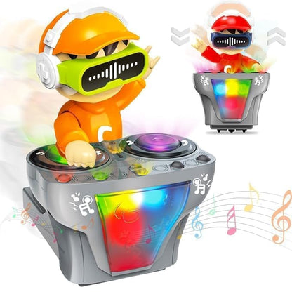 DJ Dancing Musical Robot Toy Ð Battery Operated Bump and Go Action with Sound, Music and LED Lights for Toddlers (Multicolor)