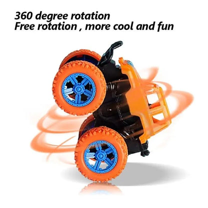 4x4 Mini Monster Truck Toy Set Ð Pack of 4 Friction Powered Push and Go Off-Road Vehicles with 360¡ Drift Stunts for Kids Ages 2Ð8 (Colors May Vary)