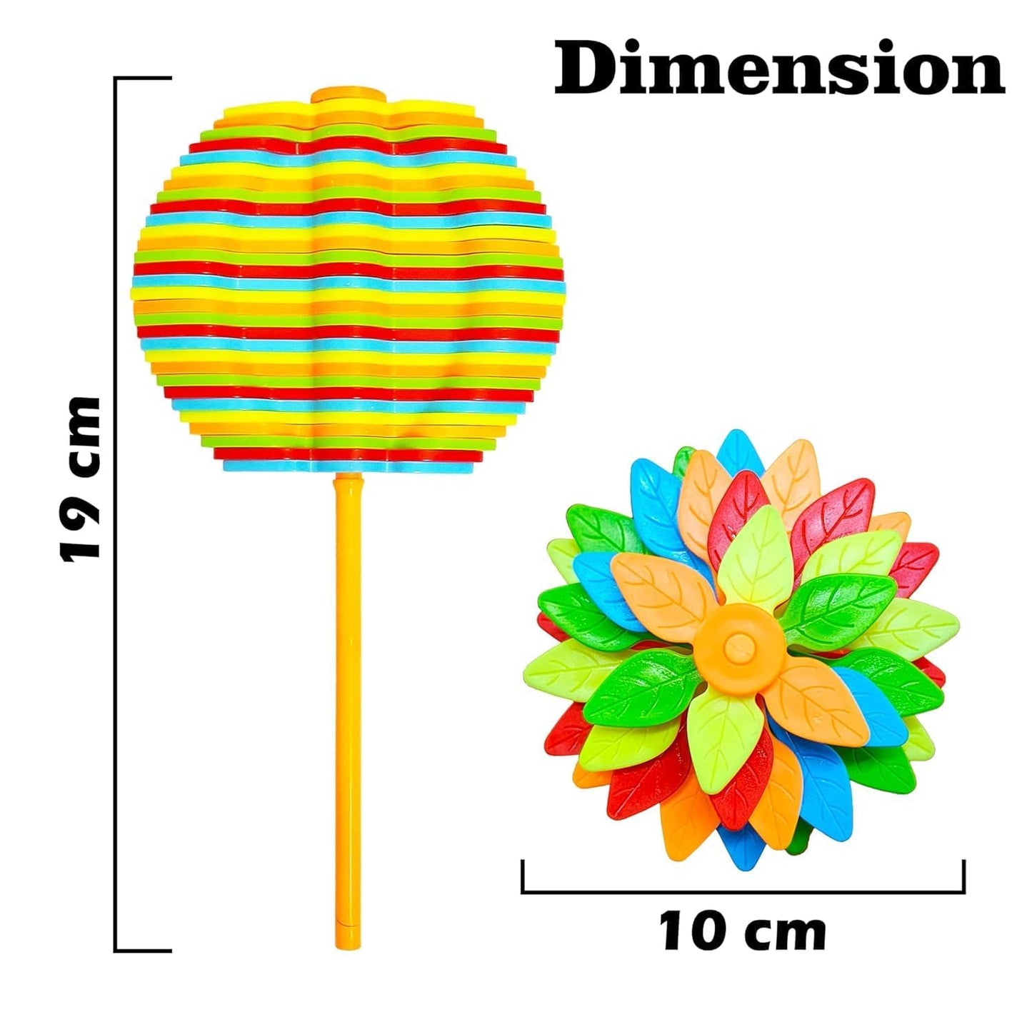 Spinning Candy Flower Toy Ð Lollipop Shaped Rotating Hand Spinner Fidget Toy for Kids (Colors May Vary)