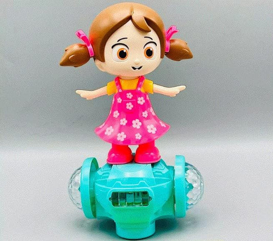 360¡ Dancing Girl Toy Ð Rotating Bump and Go Doll with Music and Lights for Toddlers (Batteries Not Included)
