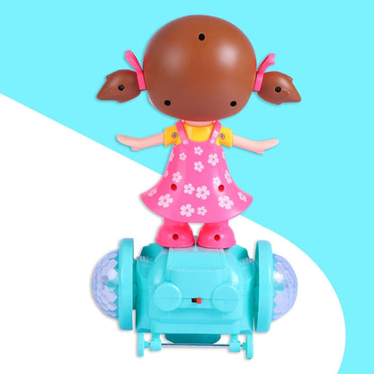 360¡ Dancing Girl Toy Ð Rotating Bump and Go Doll with Music and Lights for Toddlers (Batteries Not Included)