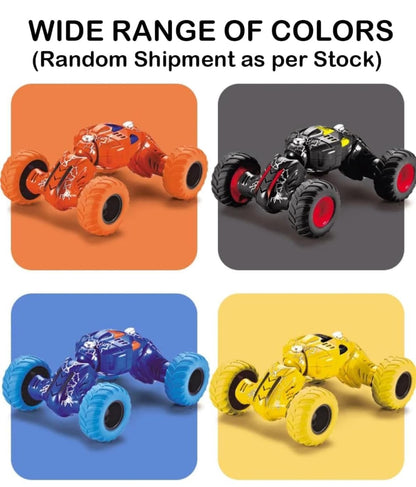 Monster Truck Toy Set Ð Pack of 4 Pull Back Inertia Powered Off-Road Cars with Shock Absorber Suspension (Random Colours)