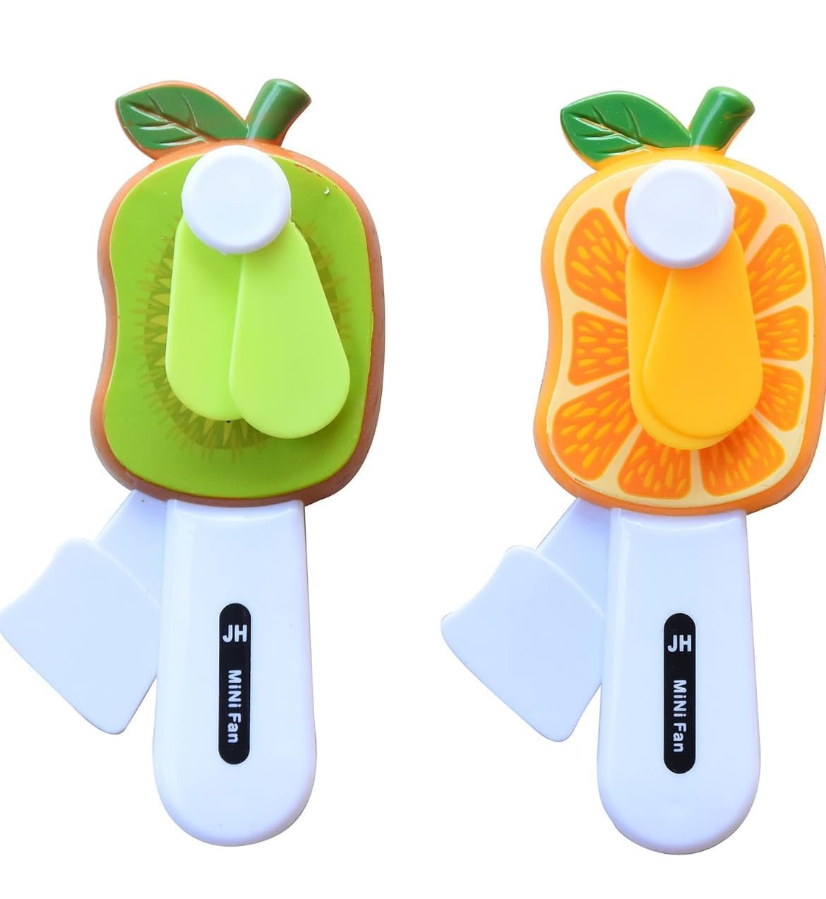 Kids Hand Pressure Mini Fan Ð Fruit Shaped Cute Squeeze Portable Summer Fan Toy for Children (Pack of 3, Multicolor)