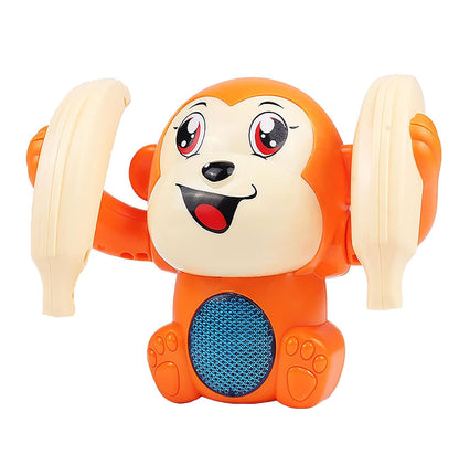 Dancing Monkey Musical Toy Ð Voice Control Spinning and Rolling Interactive Doll with Lights, Music and Sensor Effects for Babies and Kids