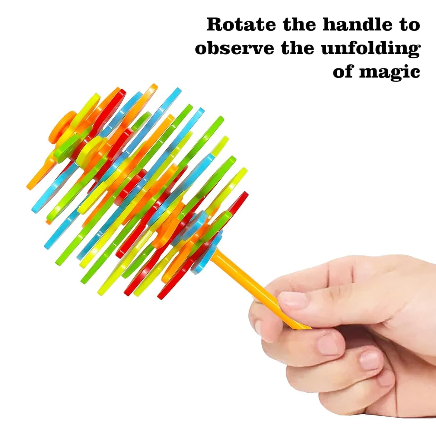 Spinning Candy Flower Toy Ð Lollipop Shaped Rotating Hand Spinner Fidget Toy for Kids (Colors May Vary)