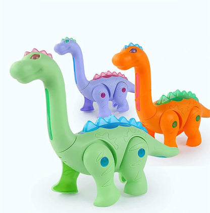 Battery Operated Walking Dinosaur Toy Ð Musical Electronic Pet Dino with Realistic Roars and LED Lights for Kids
