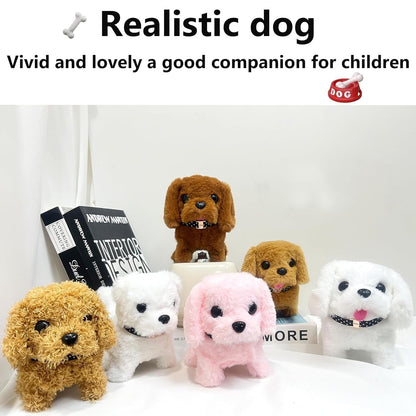 Hopping Walking White Dog Toy Ð Interactive Talking Jumping Dog with Wiggling Ears and Twitching Nose for Kids (Mixed Colours)