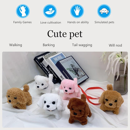 Hopping Walking White Dog Toy Ð Interactive Talking Jumping Dog with Wiggling Ears and Twitching Nose for Kids (Mixed Colours)